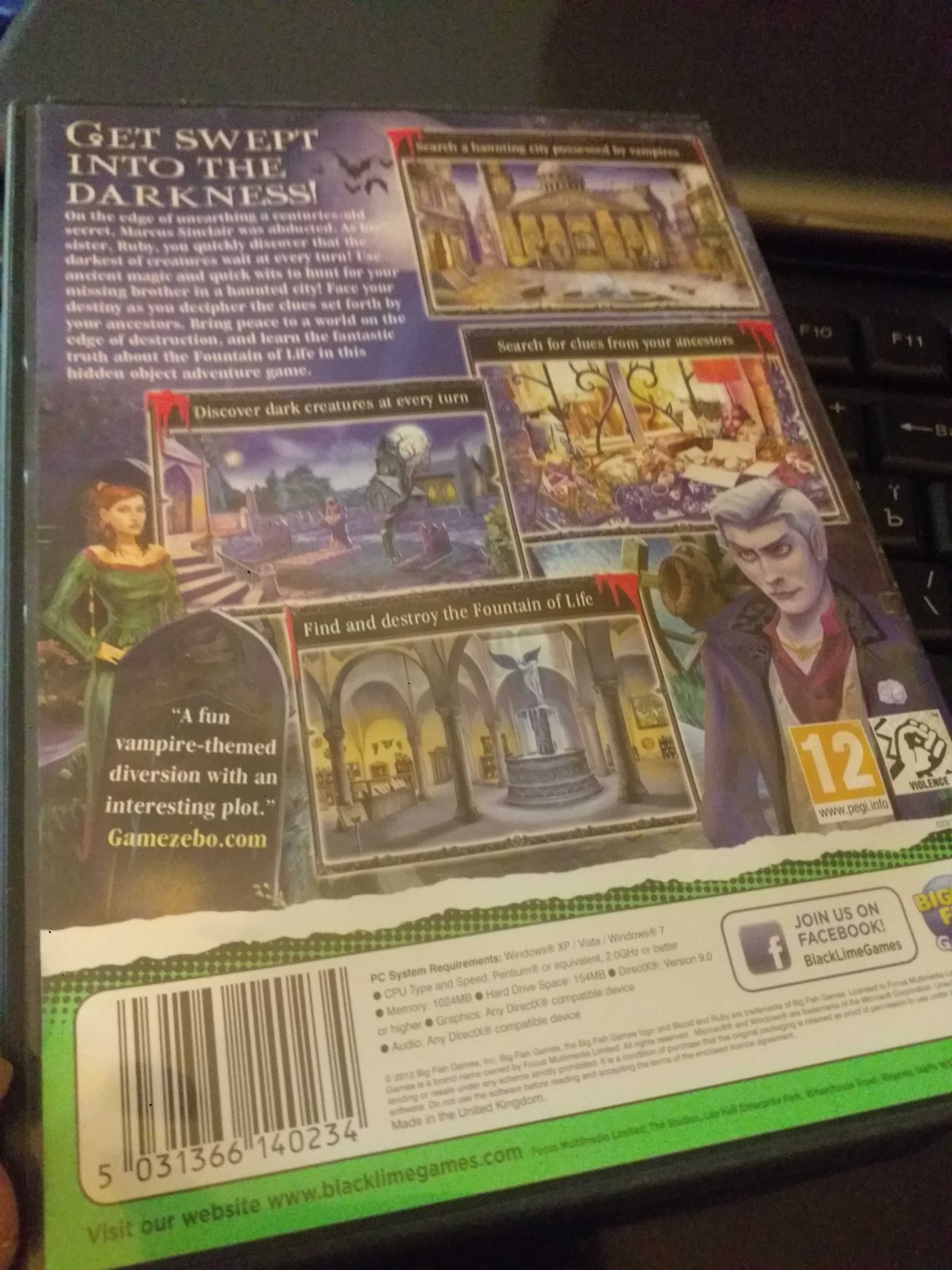 Игра для ПК Blood & Ruby . The vampire mystery. ( Английская версия ).