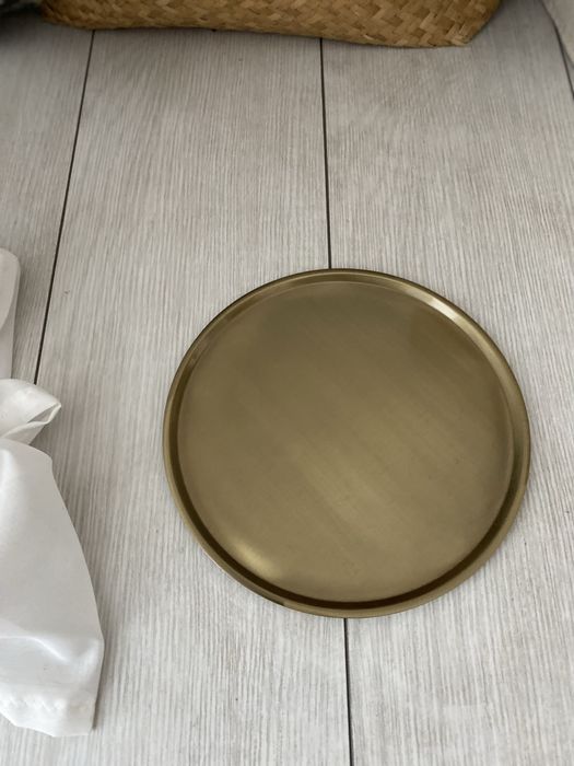 Taca metalowa / podstawka pod np. świece (Ikea)