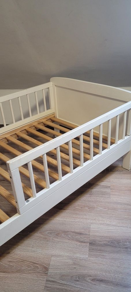 Białe łóżko alfa plus 70x160 łóżeczko dla dzieci