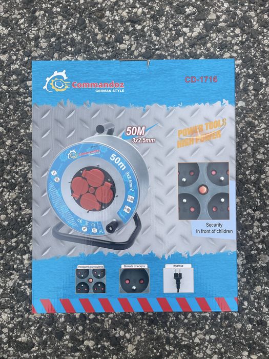 Przedłużacz bębnowy 50 m