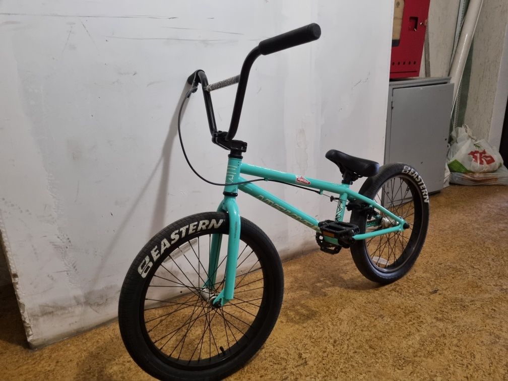 Велосипед BMX 20" Eastern Cobra 20" рама 2020, бирюзовый, 20" трюковый