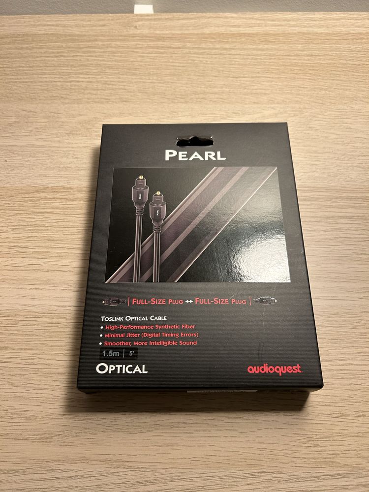 Cabo óptico Toslink AudioQuest 1,5 m - Pearl