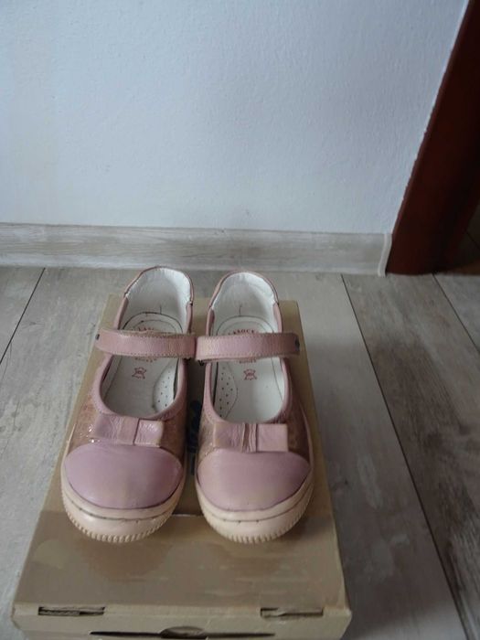 Lasocki skórzane baleriny r 27 pudrowy róż
