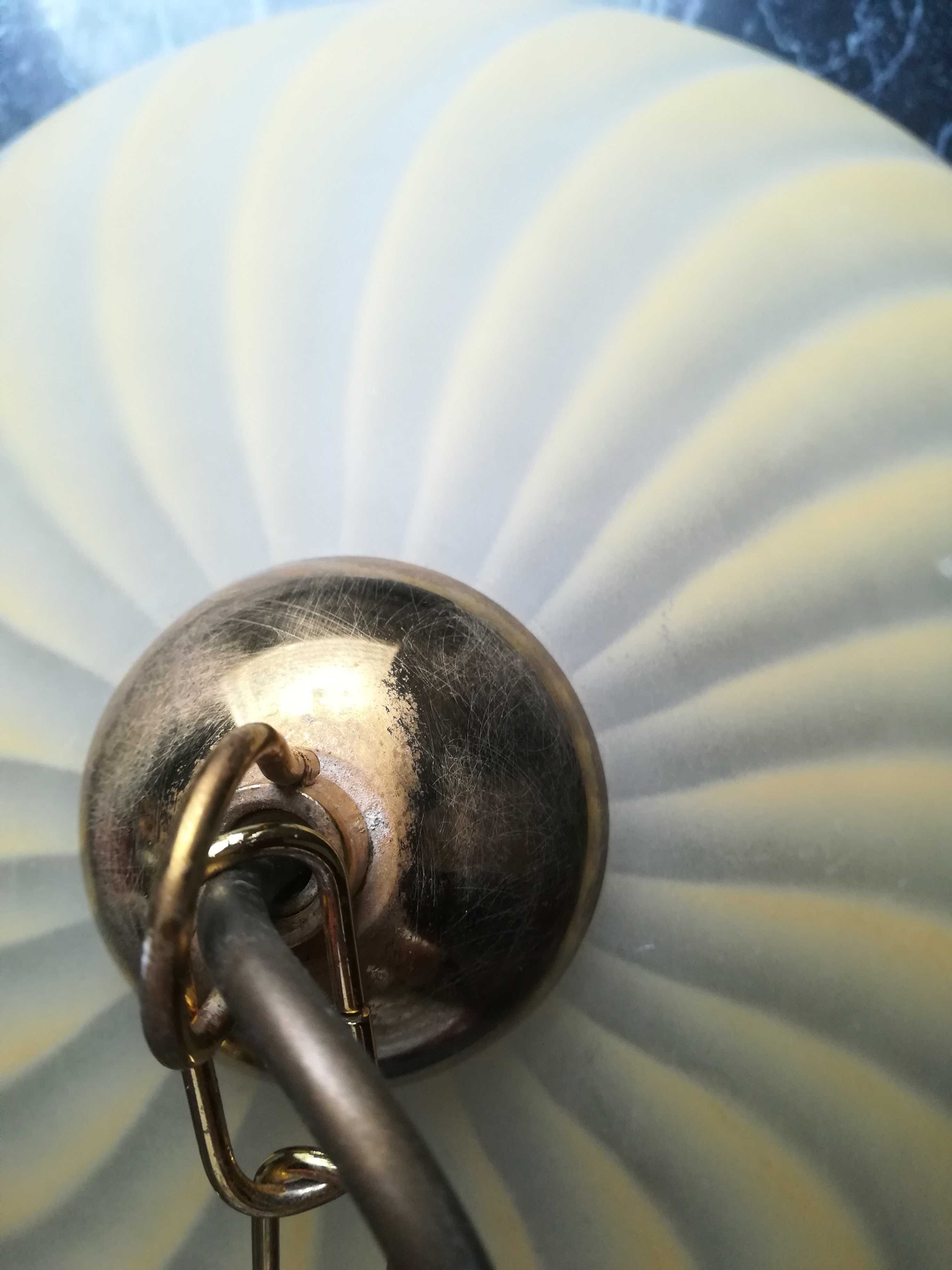 Retro lampa wisząca ze szklanym kloszem E14