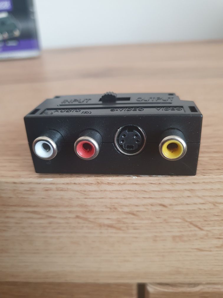 Adapter przejściówka SCART S-VIDEO RCA EURO Chinch Schwaiger.
