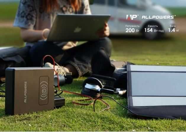 Зарядна станція Allpowers S200 41600mAh, 220V повністю нова оригінал