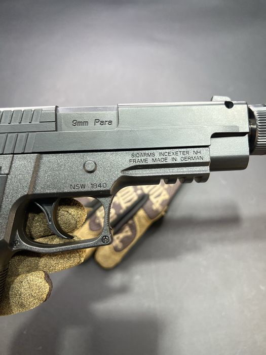 Топовий металевий пістолет SS Р226 Pro з глушником (іграшка)