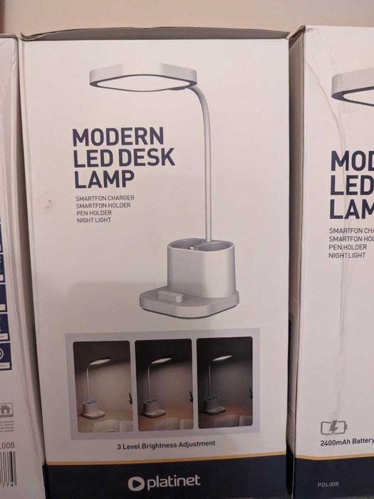 Настільна лампа LED Platinet PDL008 з аккумулятором на 2400 mAh