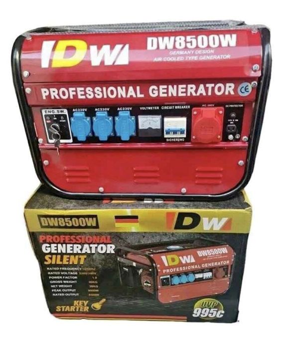 Gerador a gasolina 8500w monofasico e trifásico DW