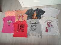 Koszulki 158 164 dziewczęce t-shirt paka H&M Reserved Smyk Cool Club