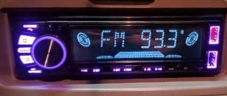 Rádio 1 din com bluetooth e aplicação para telemóvel