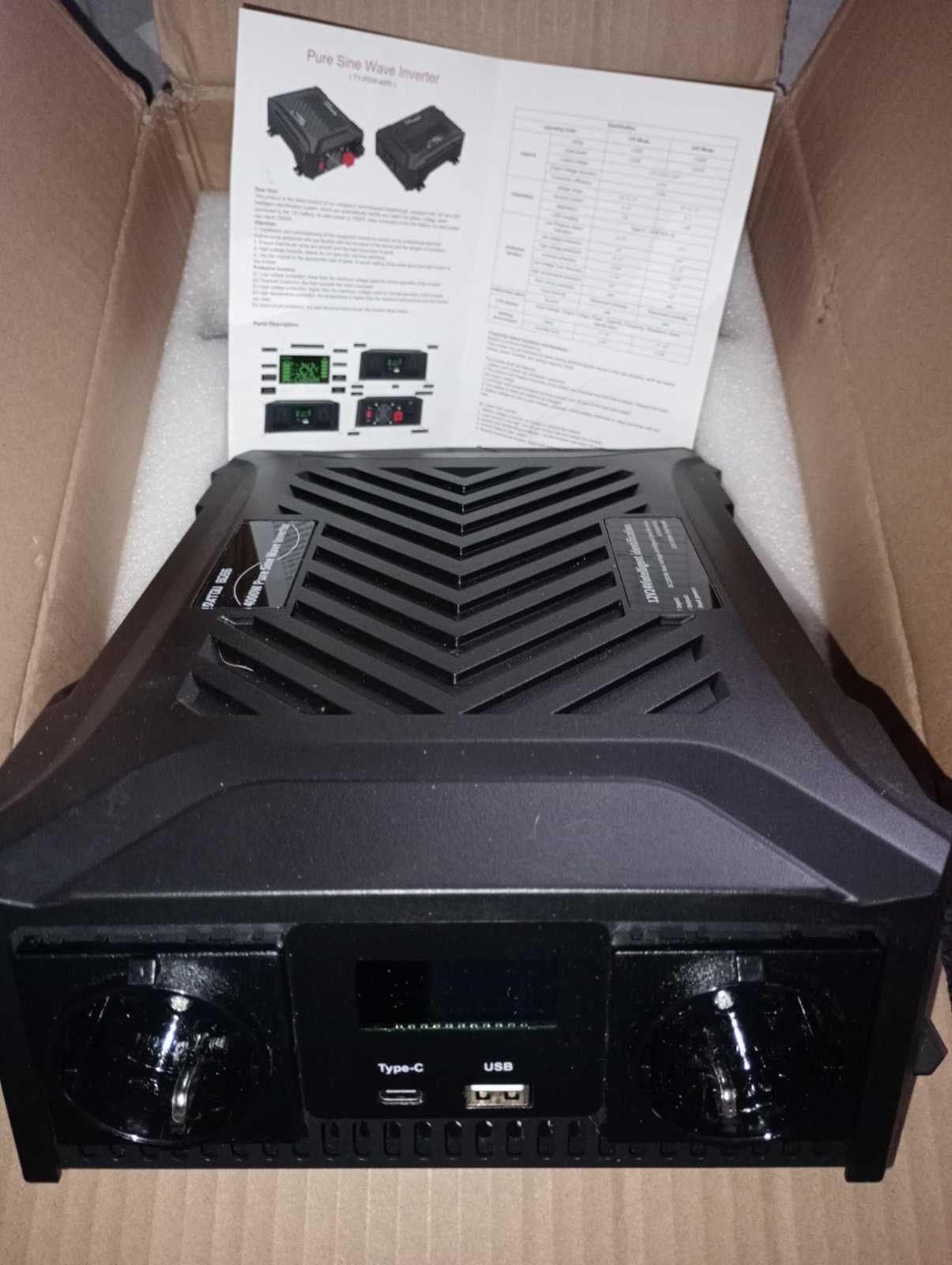 Інвертор DATOU BOSS Pure Sine Wave 12v 24v 1200w 2300w  +акум на вибір
