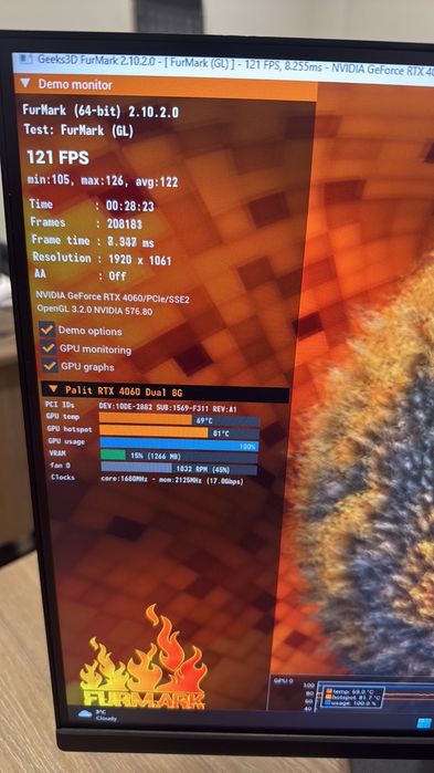 Игровой ПК + Моник rtx 4060 Компьютер Системный Блок i5-10400f 16GB rt