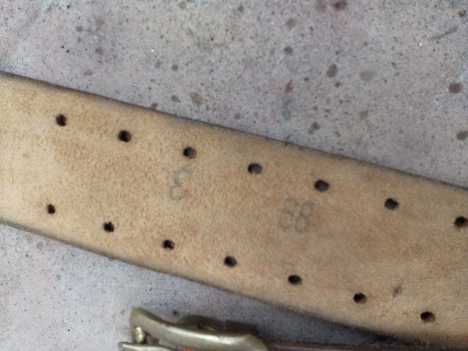 кожанный ремень пожарника,120 см