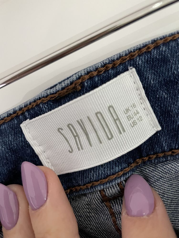 Spodnie jeans miękkie XXL