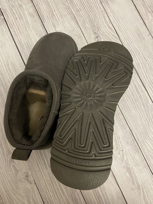 Угги серые платформа