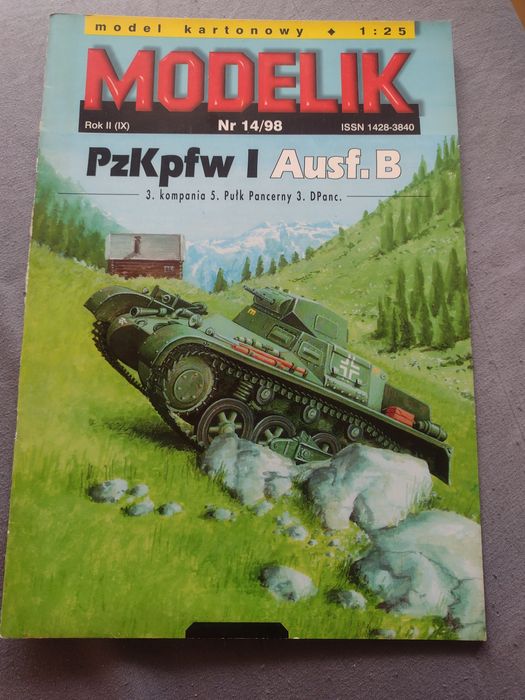 Model kartonowy Modelik PzKpfw I aufs B