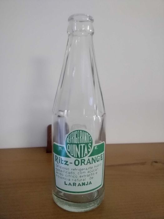 Garrafa Antiga Pirogravada Refrigerantes Quintas RITZ Orange - Lisboa