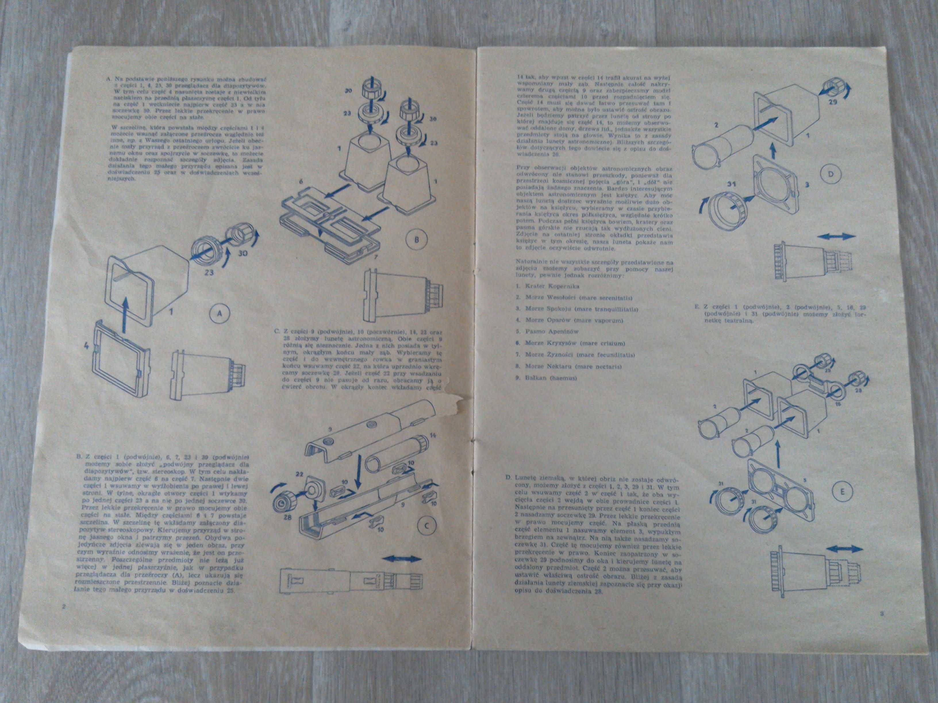 stara zabawka PRL optik cabinet 80 zestaw optyczny GDR stare zabawki