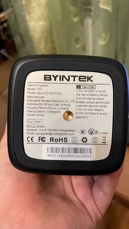 Портативний проектор Byintek P21(Працює без світла)