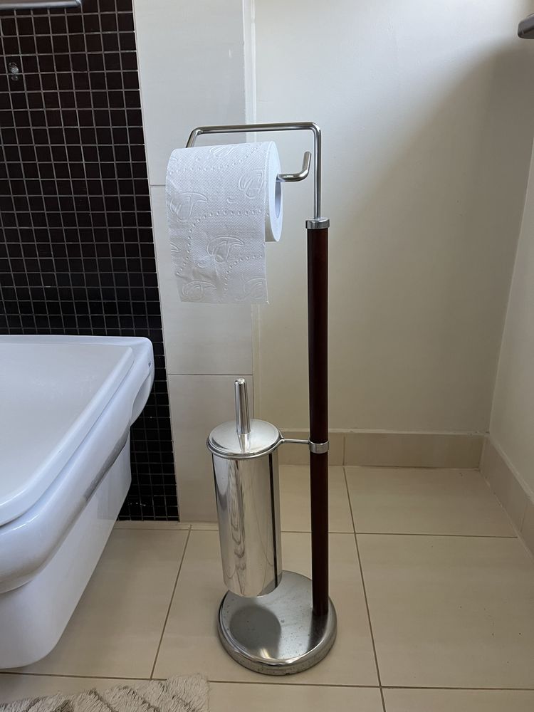 Stojak łazienkowy do wc szczotka plus na papier