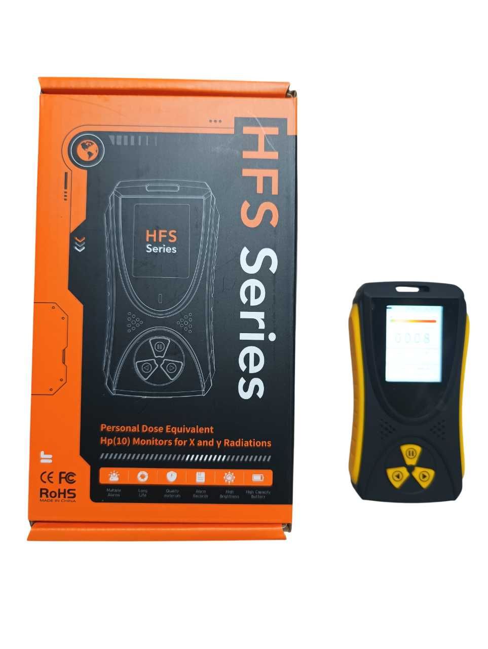 Дозиметр радіації, лічильник Гейгера професійний HFS-10PRO
