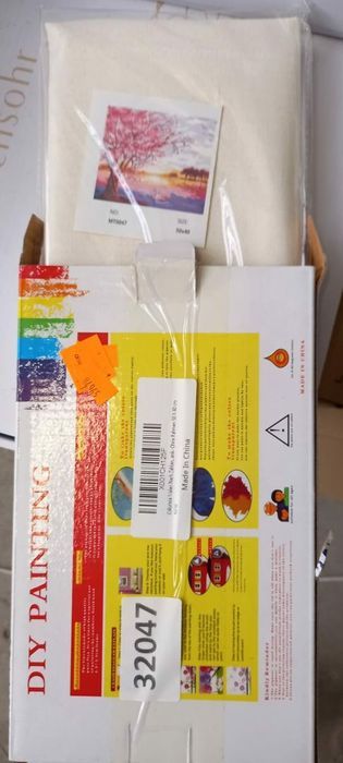 malowanie po numerach obraz 50x40 drzewo łabądź