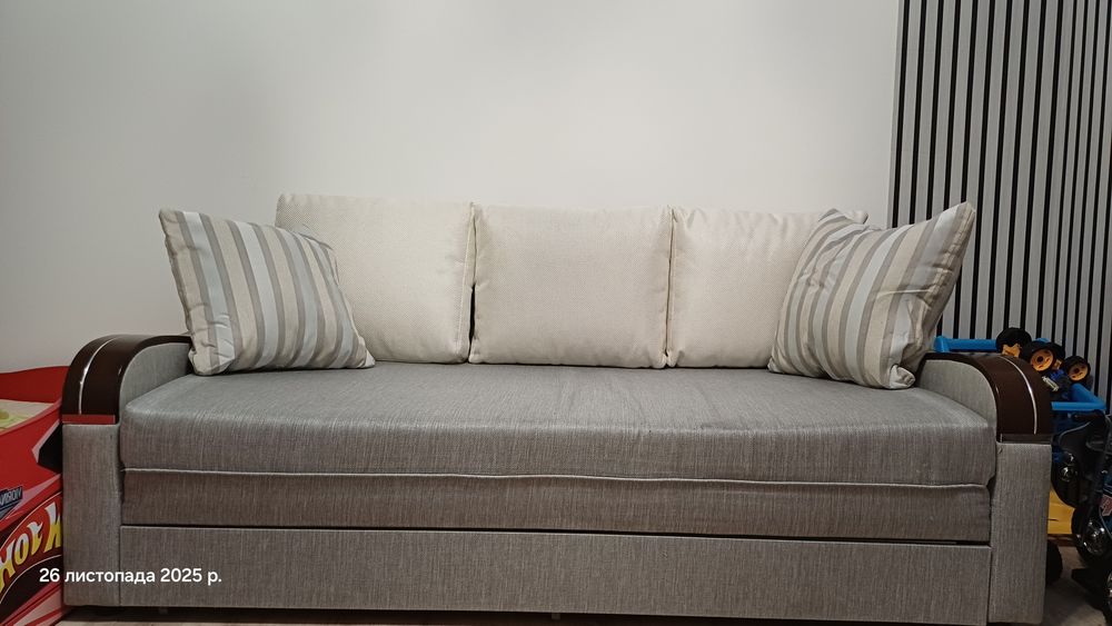 Диван 180×200 сірий, 100×180