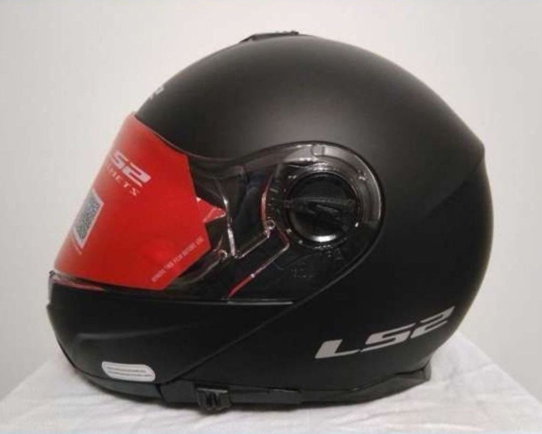 Capacete Modular LS2 FF325 Strobe, preto Matte ( M )( NOVO )