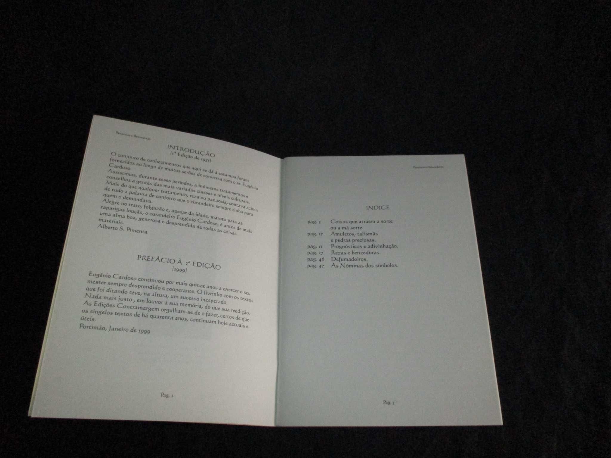 Livro Panaceias Para livrar de Angaranhos e Más-Sortes Eugénio Cardoso