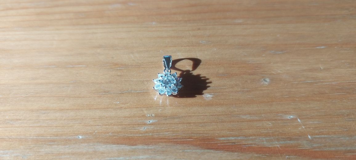 Wisiorek Kuololit Moissanite srebro S 925