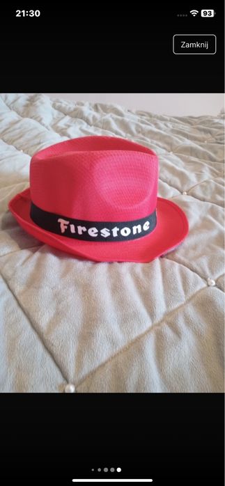Kapelusz unisex czerwony