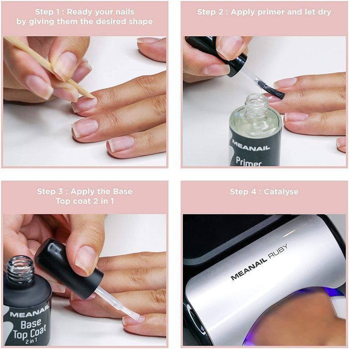 Lâmpada UV e LED 48W - Conjunto kit completo de gel para manicure