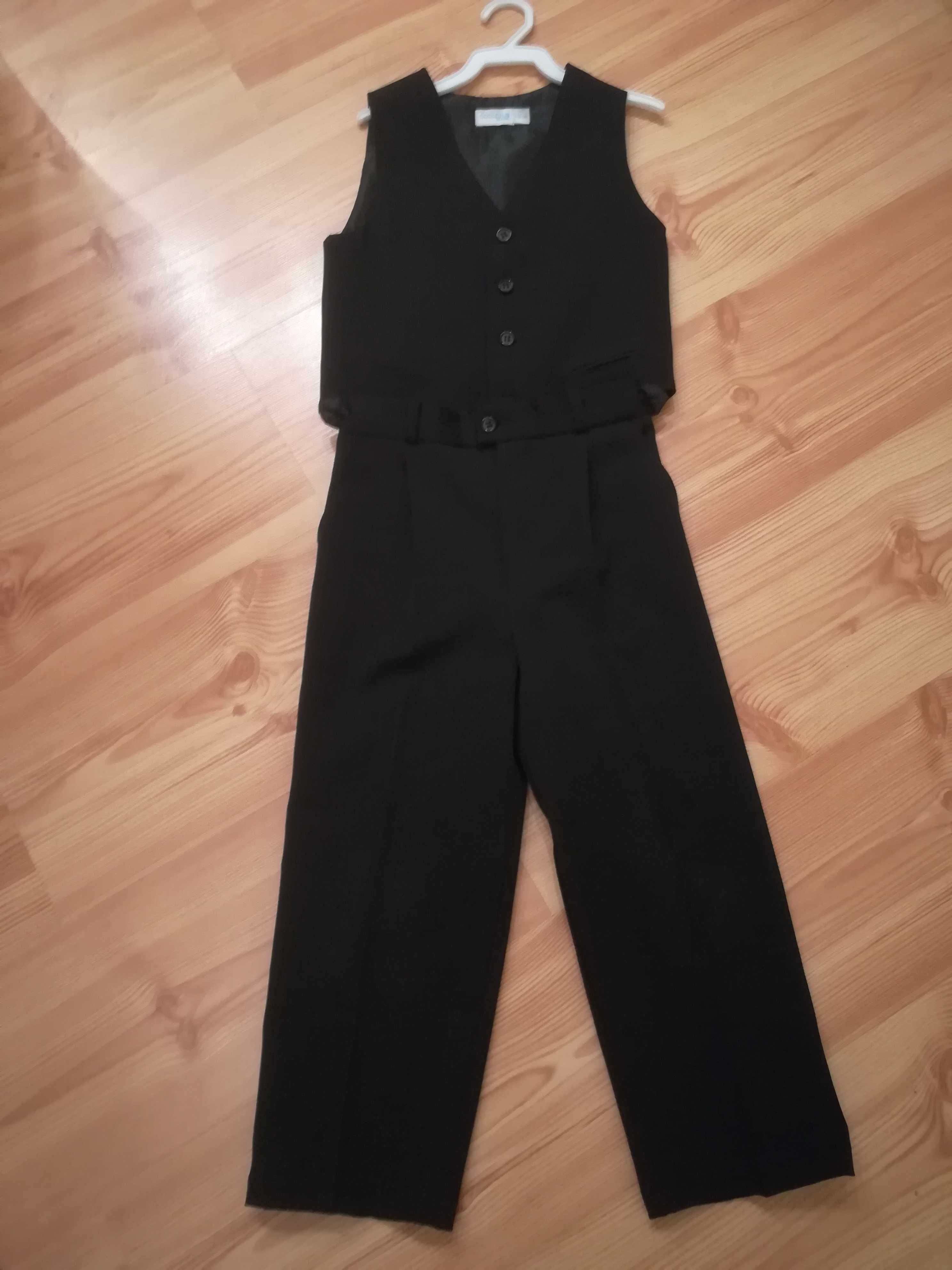 eleganckie spodnie garniturowe + kamizelka, CoolClub, r.116cm