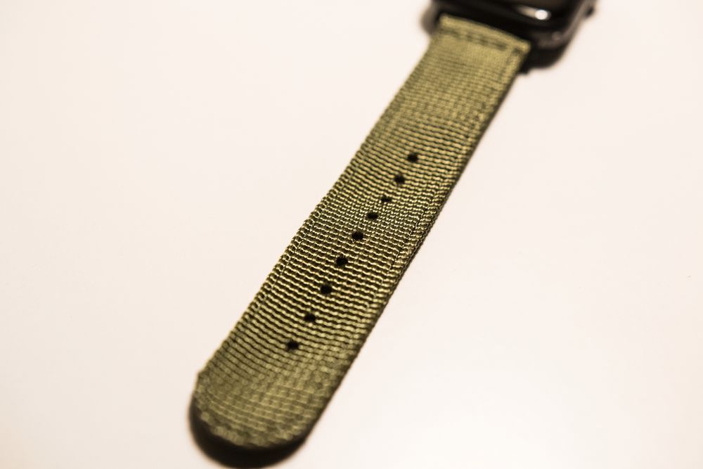 Wojskowy militarny pasek neoprenowy nylon apple watch 44