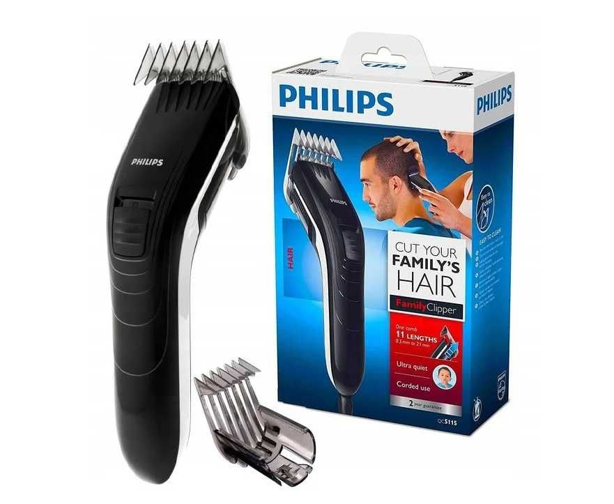 Maszynka PHILIPS QC5115/15 do włosów 3–21 mm Stal Sieciowa