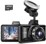 AZDOME Kamera samochodowa 1080p FHD z ekranem o przekątnej 3"