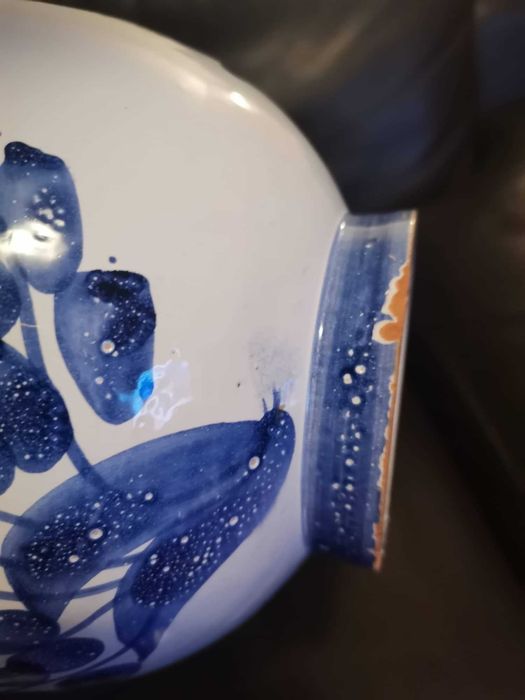 Jarro e bacia Cerâmica Leite