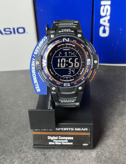 Годинник Casio SGW-100-2B новий оригінал компас термометр протрек