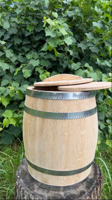 Діжка дубова для соління, бочка для квашення, кадка діжечка, оброблені