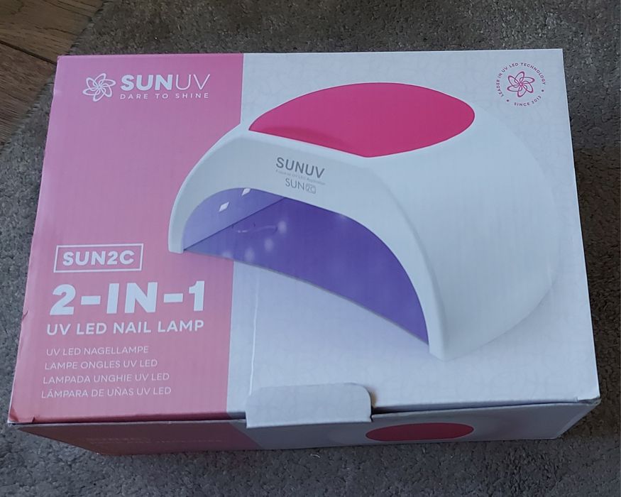 Lampa LED + UV do paznokci
Sunuv SUN2C profesjonalna
zelowa lampa bial