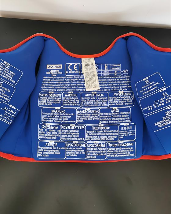 Colete de natação criança Nabaiji 15–18 kg (tamanho S)