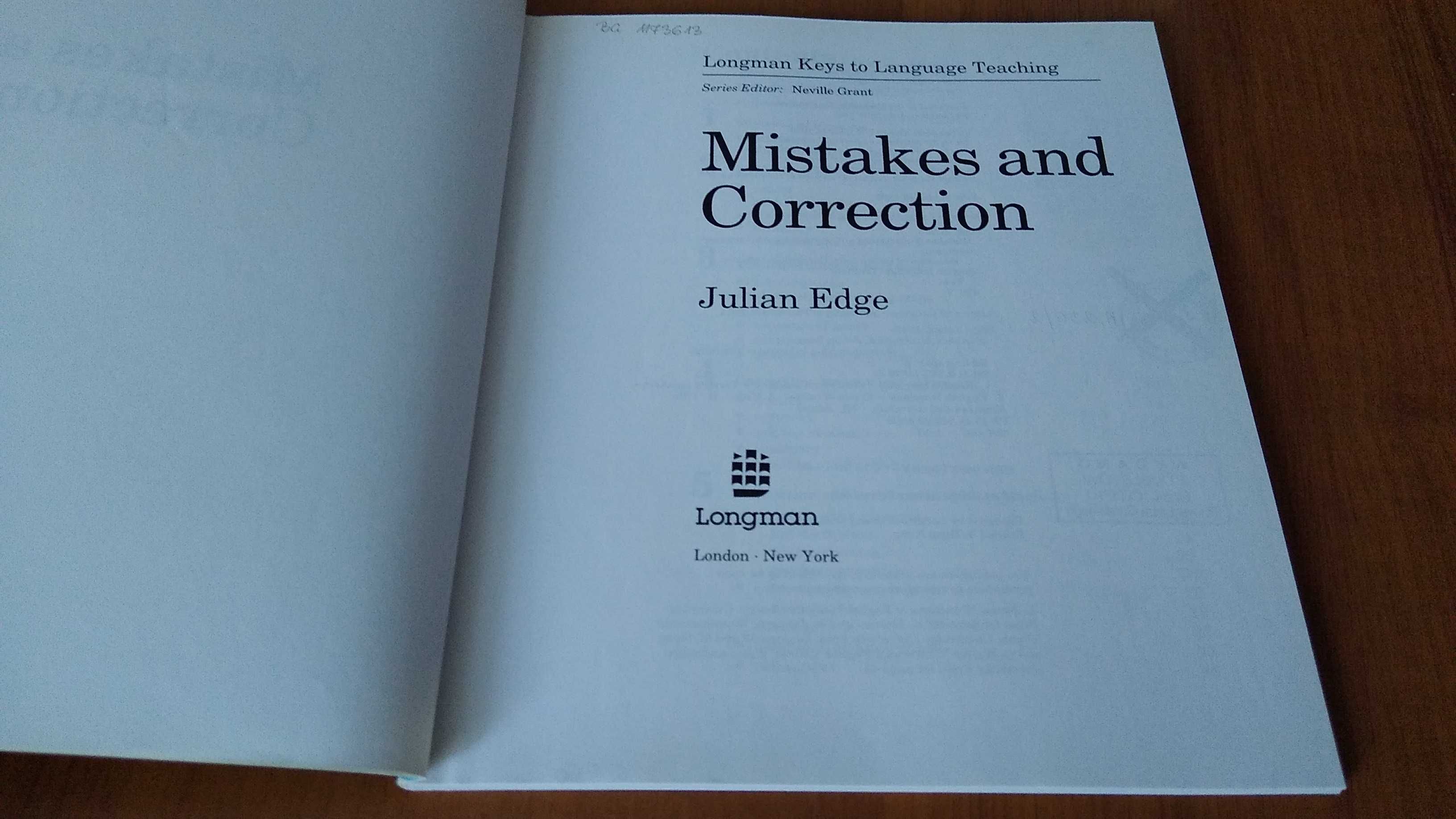 Mistakes and correction / Julian Edge
