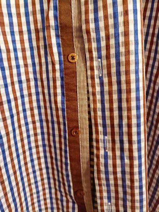 Elegancka, wzorzysta koszula męska, z długim rękawem