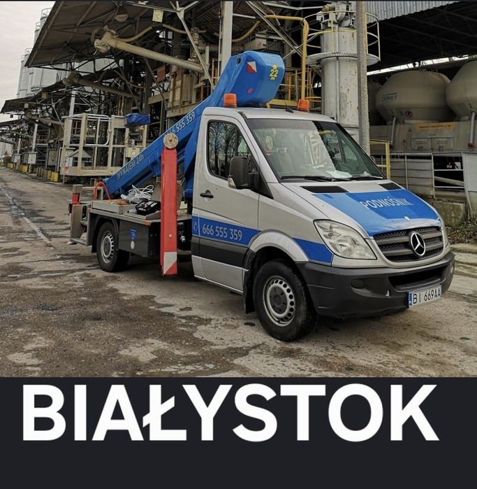 Wynajem podnośnika koszowego Białystok Zwyżki zwyżka Białystok.