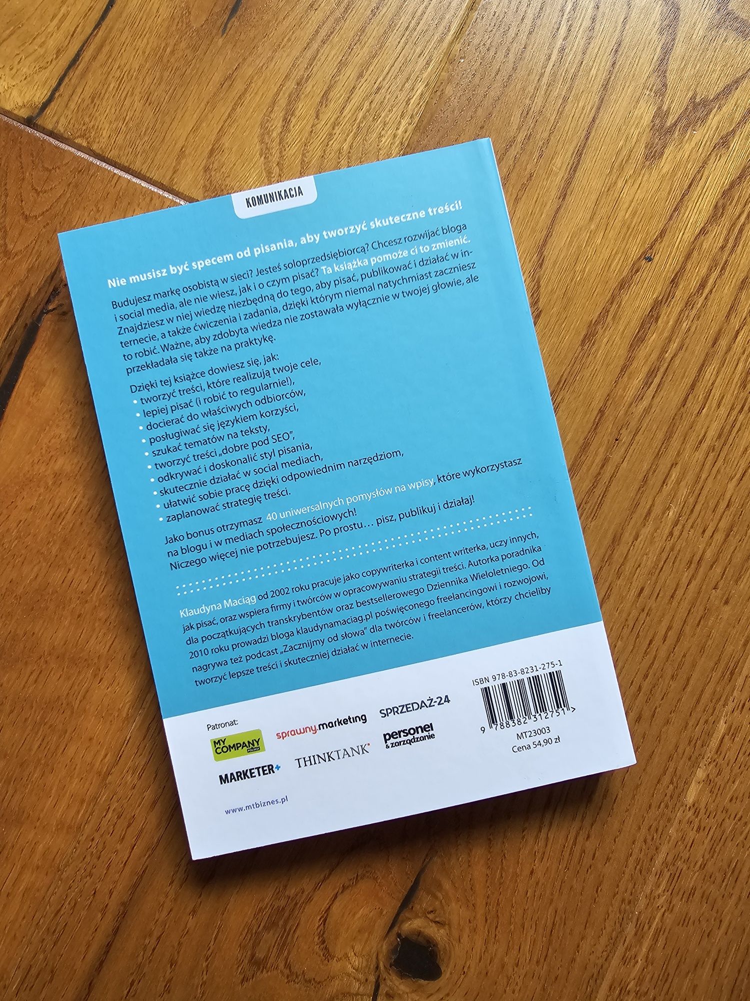 Copywriting pisz publikuj działaj Klaudyna Maciąg copywriter pisanie