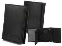 Czarny skórzany portfel męski Bag Street T43
