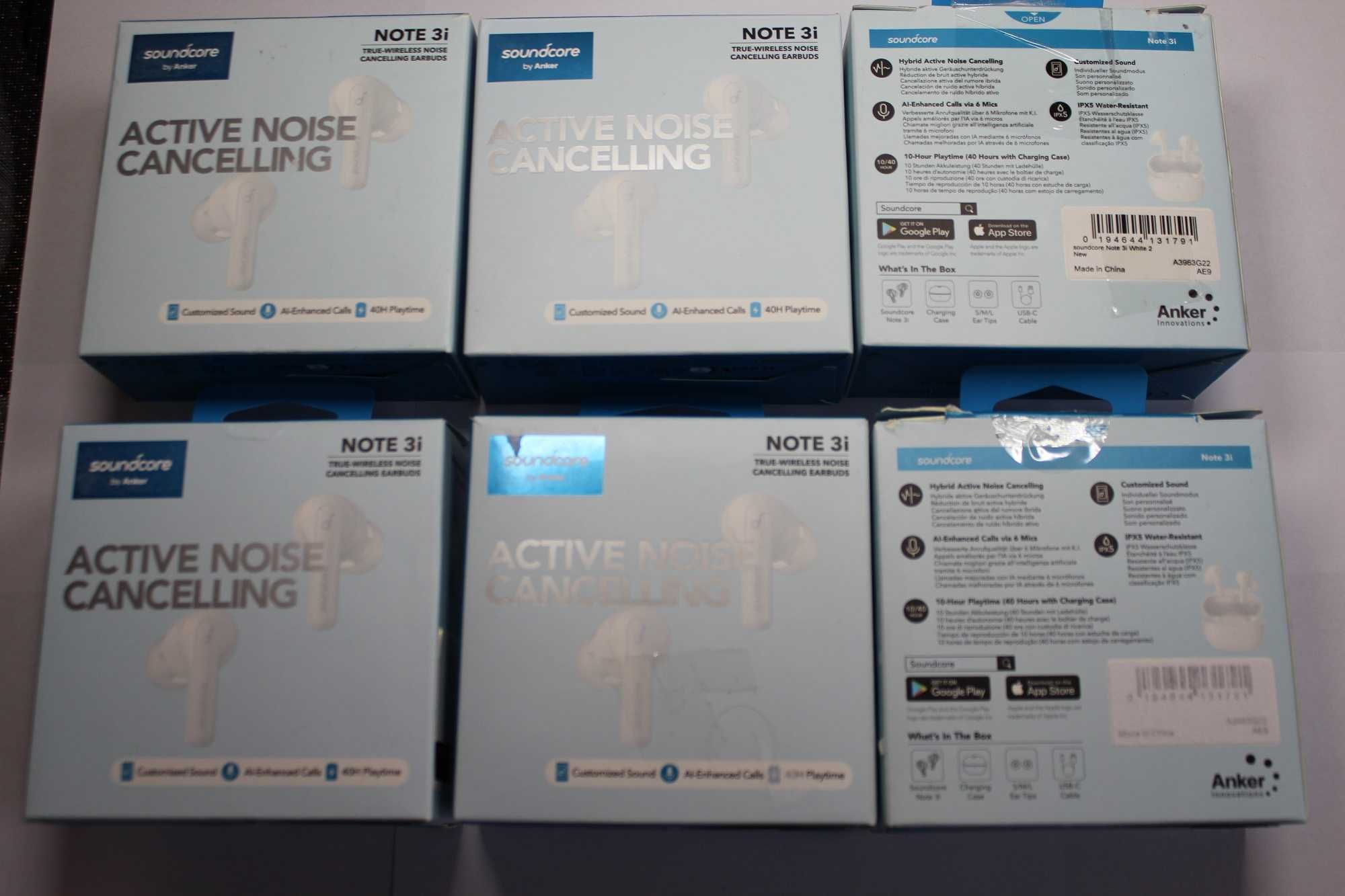 Гарнітура Anker SoundСore Note 3i White ANC TWS ОРИГІНАЛ
