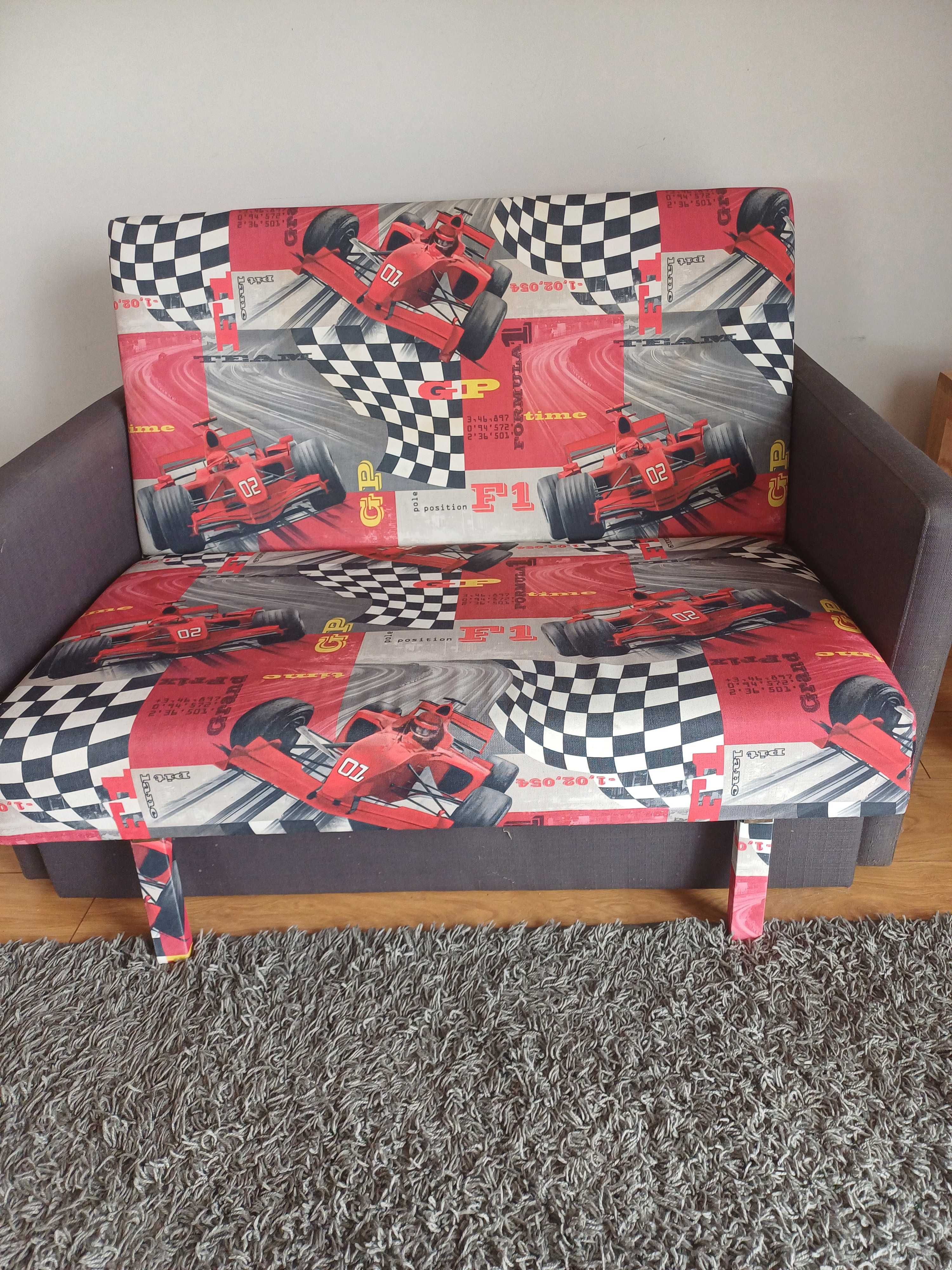 Tapczan sofa łóżka kanapa F1 auta dziecięce ozkładapna Kubuś tapczanik