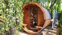 Sauna Ogrodowa typu beczka. Premium. Okazja.